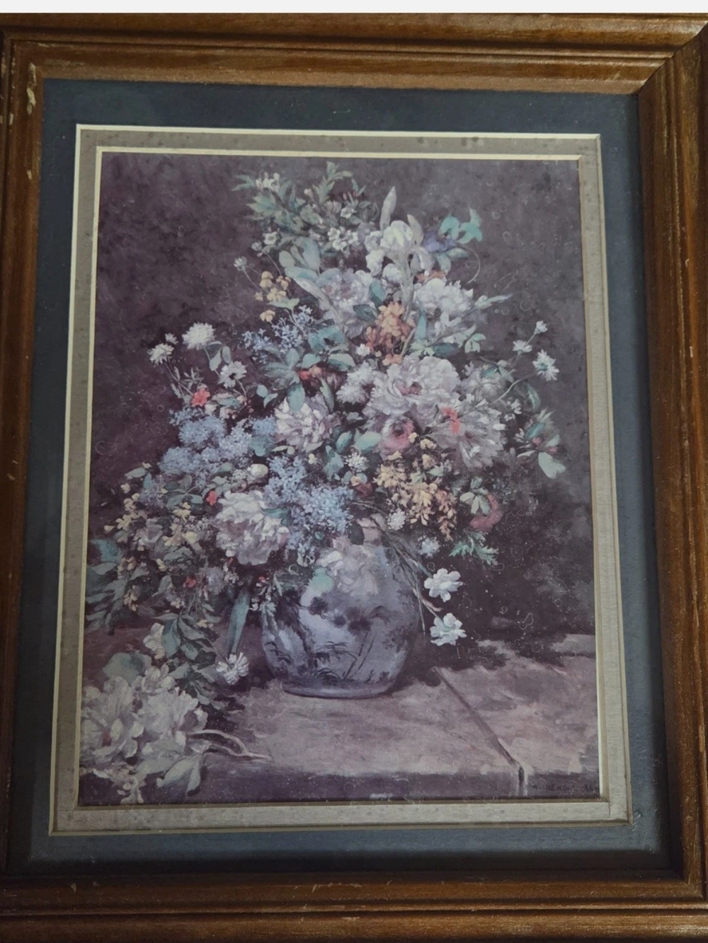 Pierre-Auguste Renoir painting - Spring Bouquet Framed Floral Bouquet Wall Art